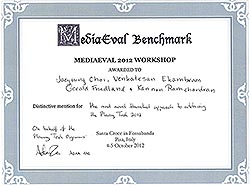 Certificate presented to Speech researchers