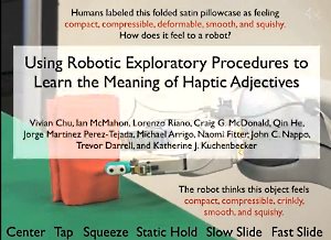 Roboto equipped with tactile sensors